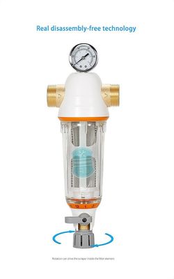 SS316L Oczyszczacz wody do użytku domowego Zmywalny, spłukiwany filtr do wody osadowej 40 mikronów